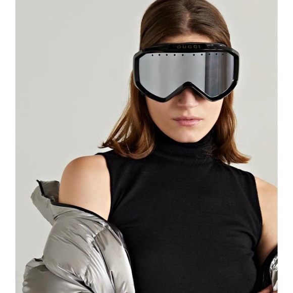 GUCCI GG logo web stripe ski snow goggles main image 5
